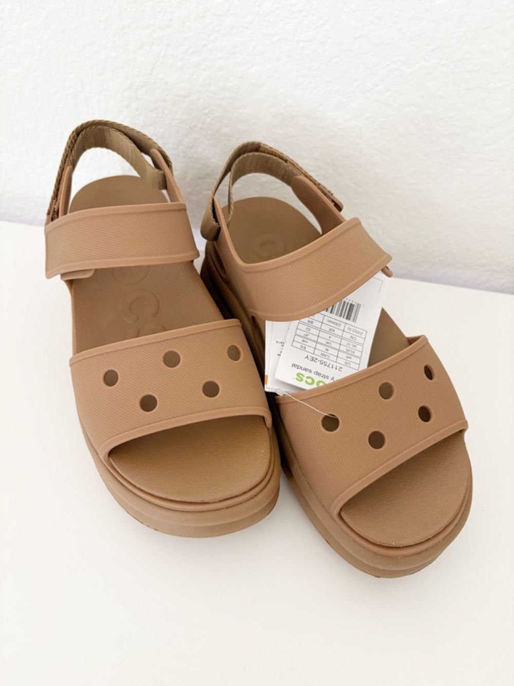 Crocs Soho Y-Strap Sandals Women’s Size 6 Sepia New - Picture 5 of 13